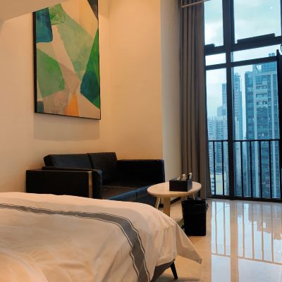 豪華Loft雙床房（冰箱+烘乾洗衣機） Honor U璽客服務公寓（深圳福田會展中心店）優惠