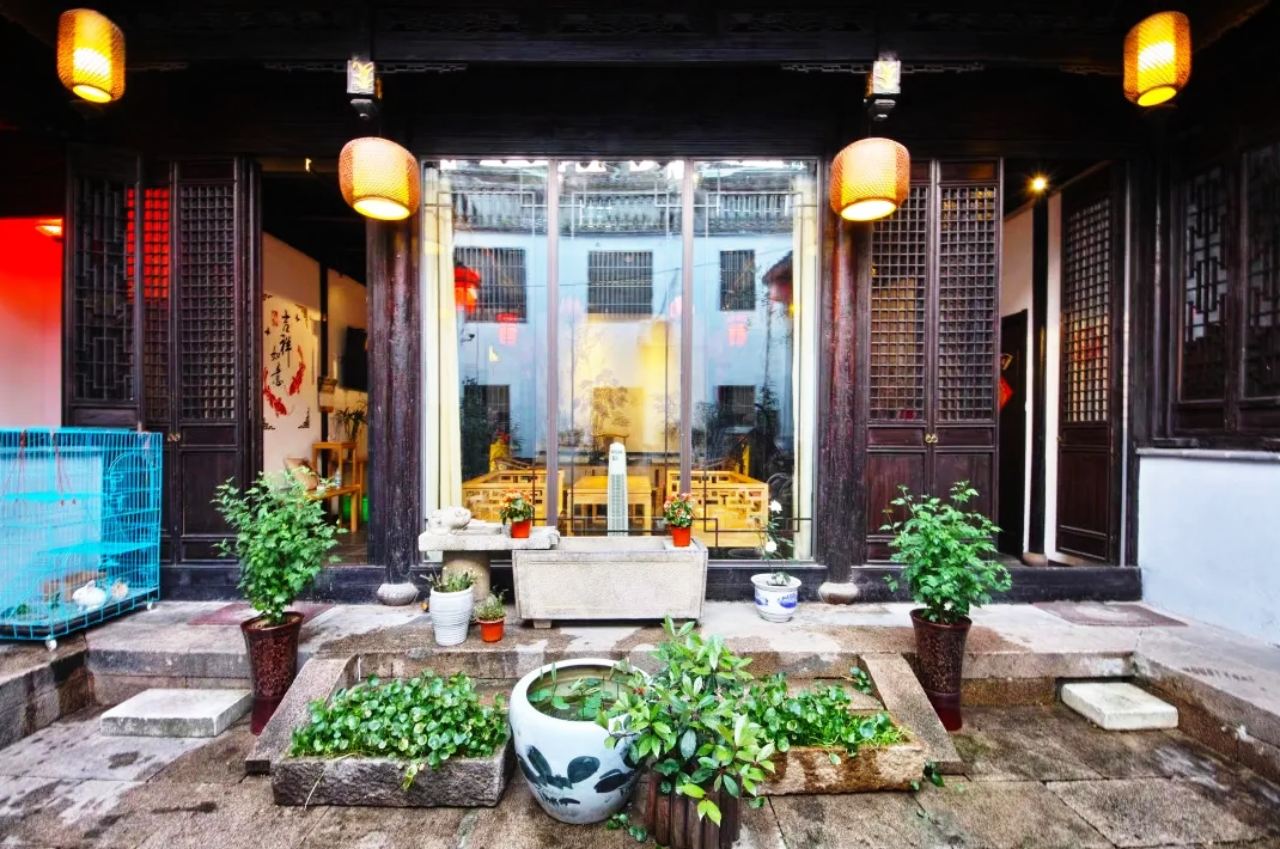 聽雨居·心醉江南丨院景大床房·慕斯床墊·江南韻景