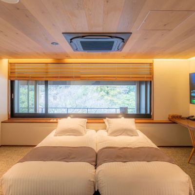 露天風呂付　ハリウッドツイン 箱根湯本温泉 吉池旅館 クーポン