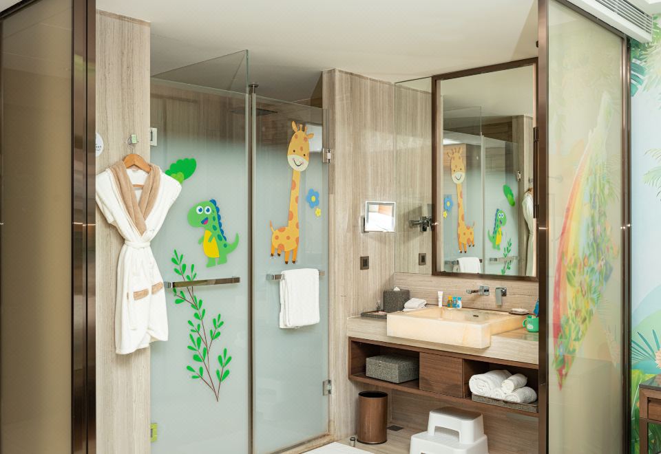 梦游XIAN境上下铺滑梯房（积木桌丨绘本）