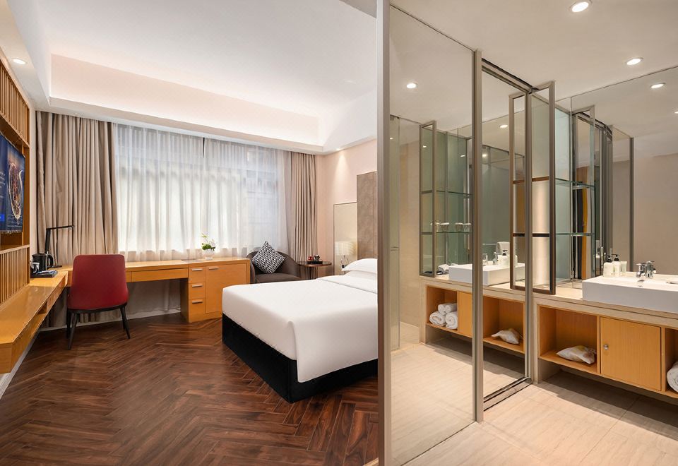 時尚大床房（功夫茶具+助眠床品）