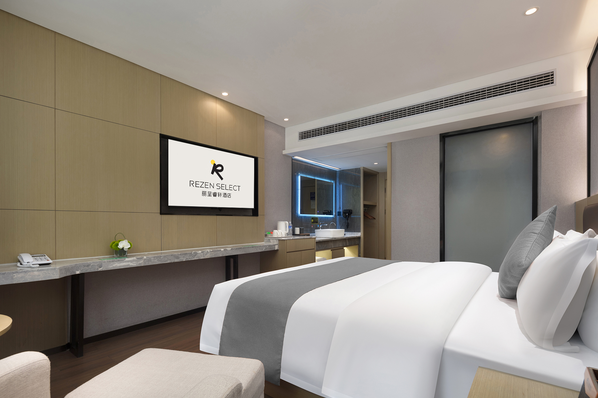 『奢雅』商旅深睡大床房 （零壓床墊+乾濕分離+新風）