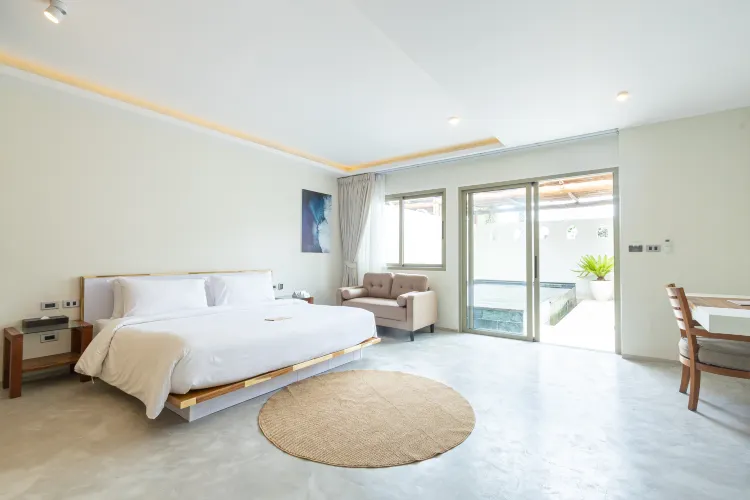 ห้องสตูดิโอวิลล่าหนึ่งห้องนอนพร้อมสระว่ายน้ำ