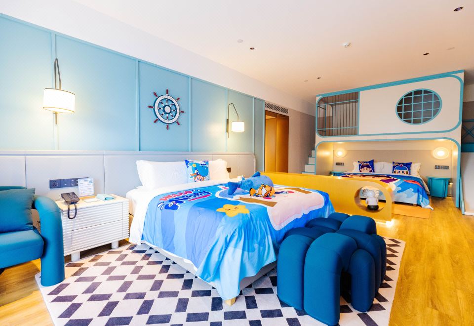 The pata hotel ZhuhaiOcean Baby Theme Family Suite (Smart Control + Mini Bar + Natural Latex Pillow)