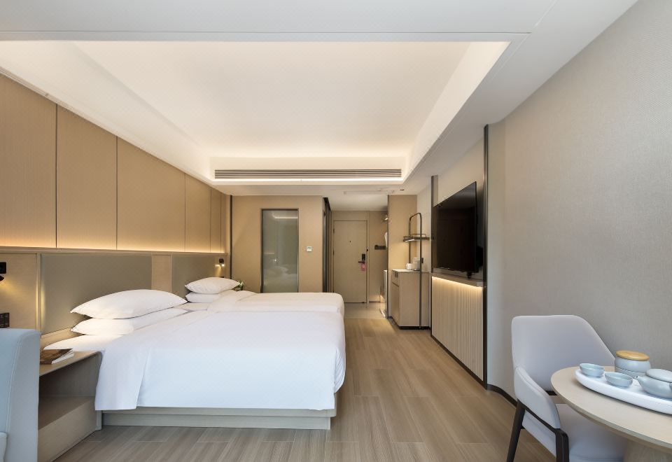 林间晨曦湖景双人间（全屋语音智控+65寸高清投屏电视