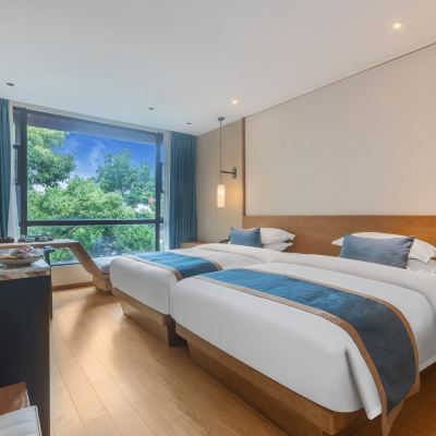 觀心雙床房（園林景觀+含膠囊coffe機+mini吧） 普陀山開元觀堂優惠