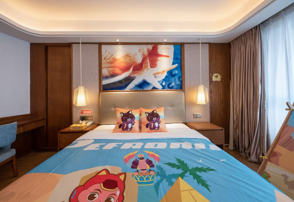 酷芽超凡小英雄海景家庭房（大床+上下铺）