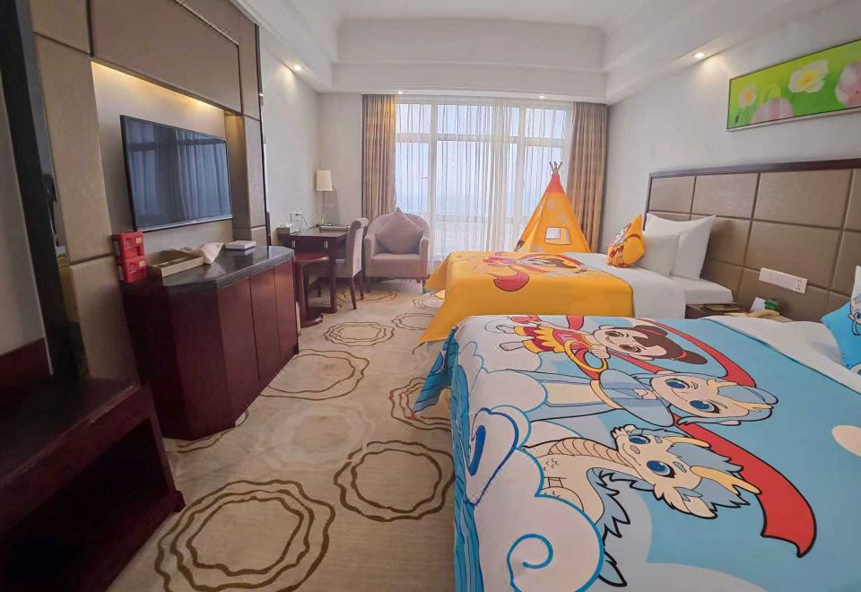 卡通親子雙床房（小冰箱）