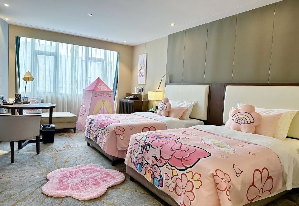 王者荣耀乐开花主题房丨小童帐篷+伴眠抱枕+浴缸