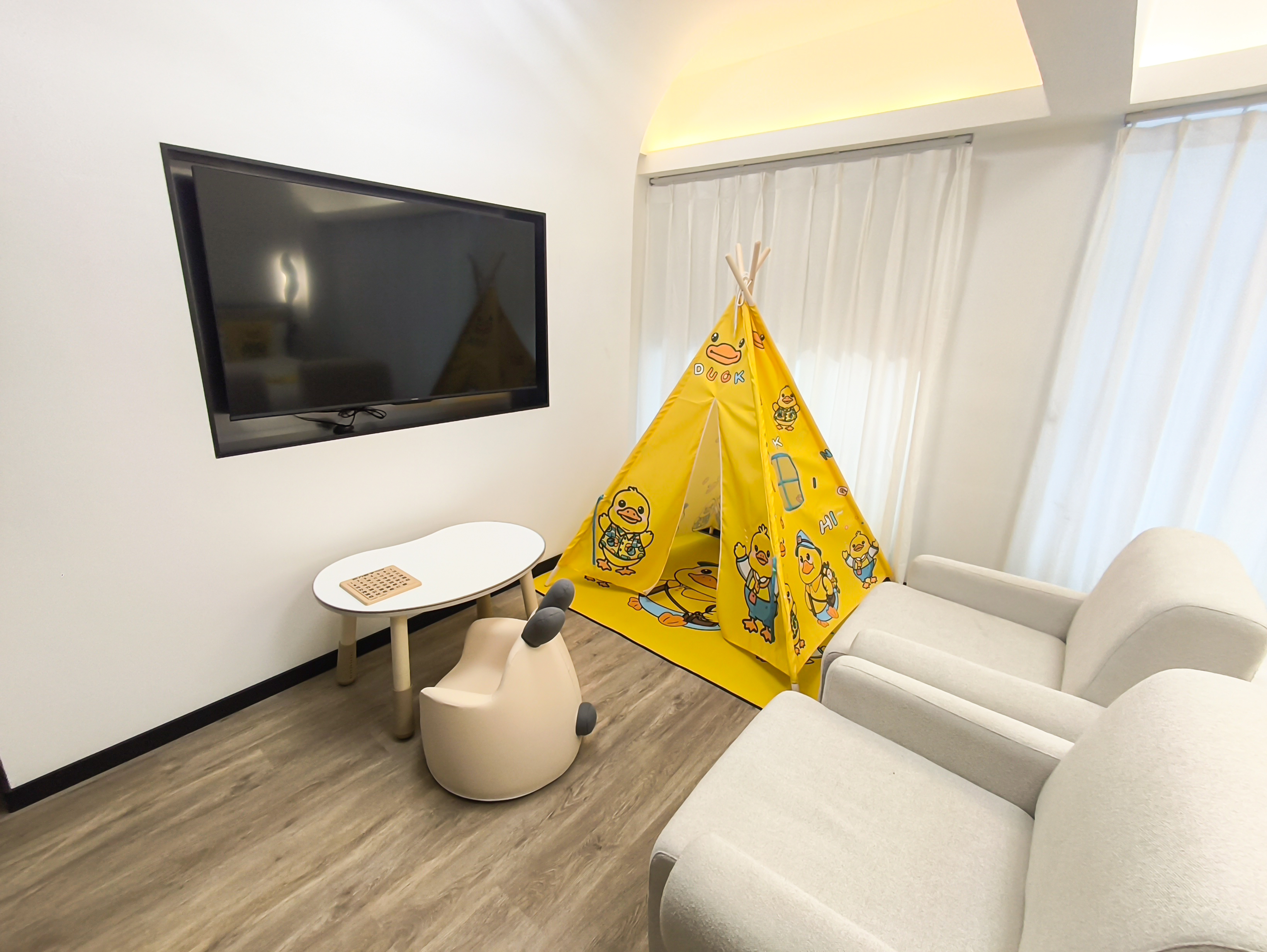 复式亲子直通漂流河房（独立泡池）