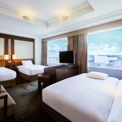 高樓層4張單床房 禁菸 ANA Crowne Plaza 北海道全日空千歲皇冠假日飯店優惠