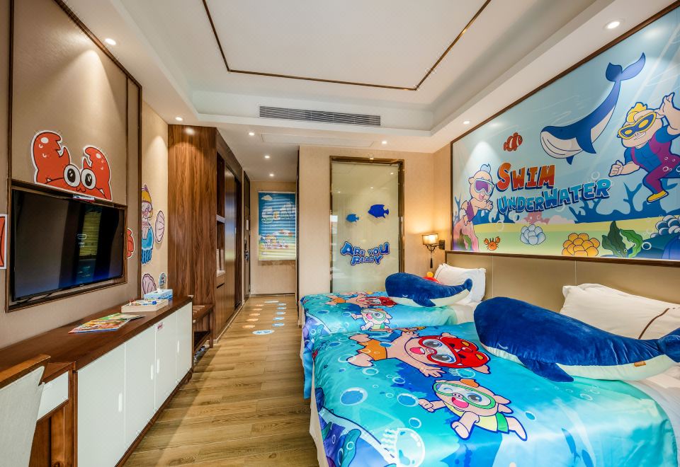 Yuetianxia Hot Spring HotelArea B Zhu Zhu Xia Villa Twin Room