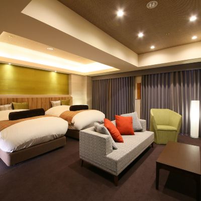 豪華舒適雙床房 富士山景觀 禁菸 河口湖瑞吉娜飯店優惠