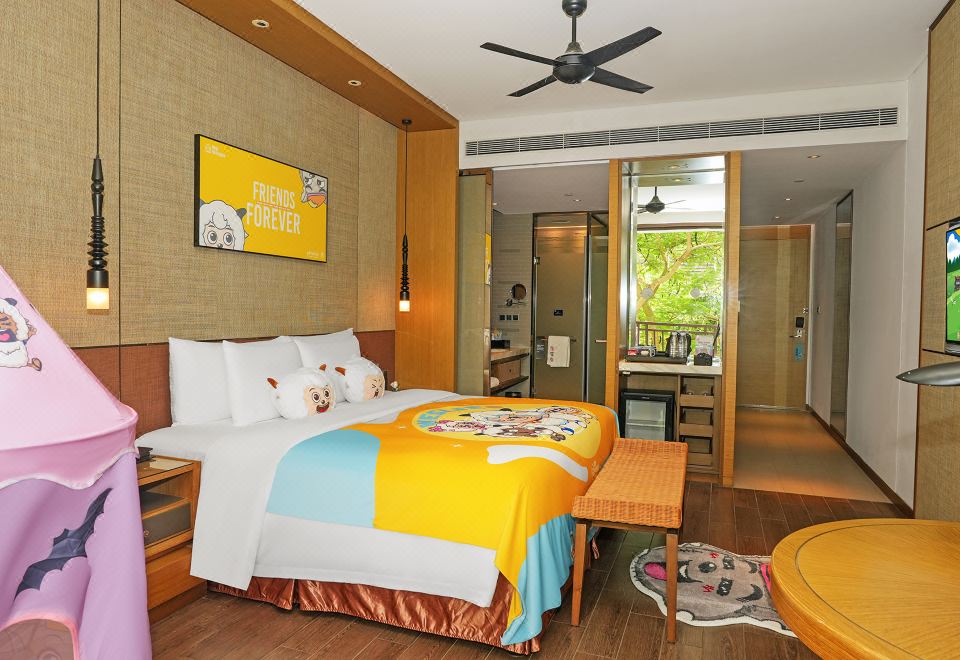 Pullman Xishuangbanna ResortPleasant Goat And Big Big Wolf Theme Double Bed Room