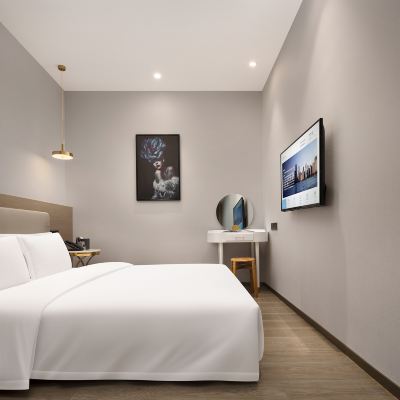 雲棲大床房【乾濕分離+新風系統】 美宿歡漫酒店（國金中心五一廣場地鐵站店）優惠