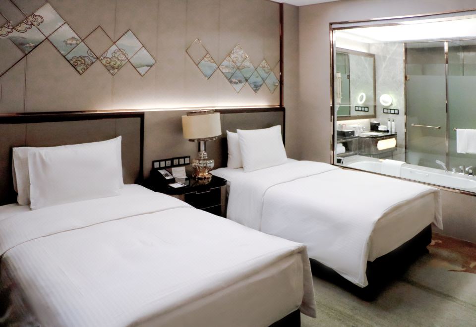 Wanda Vista HohhotPet-Friendly Twin Beds Room