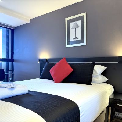 3 Bedroom Prestige Suite With Balcony Aura on Flinders Serviced Apartments Promo Code