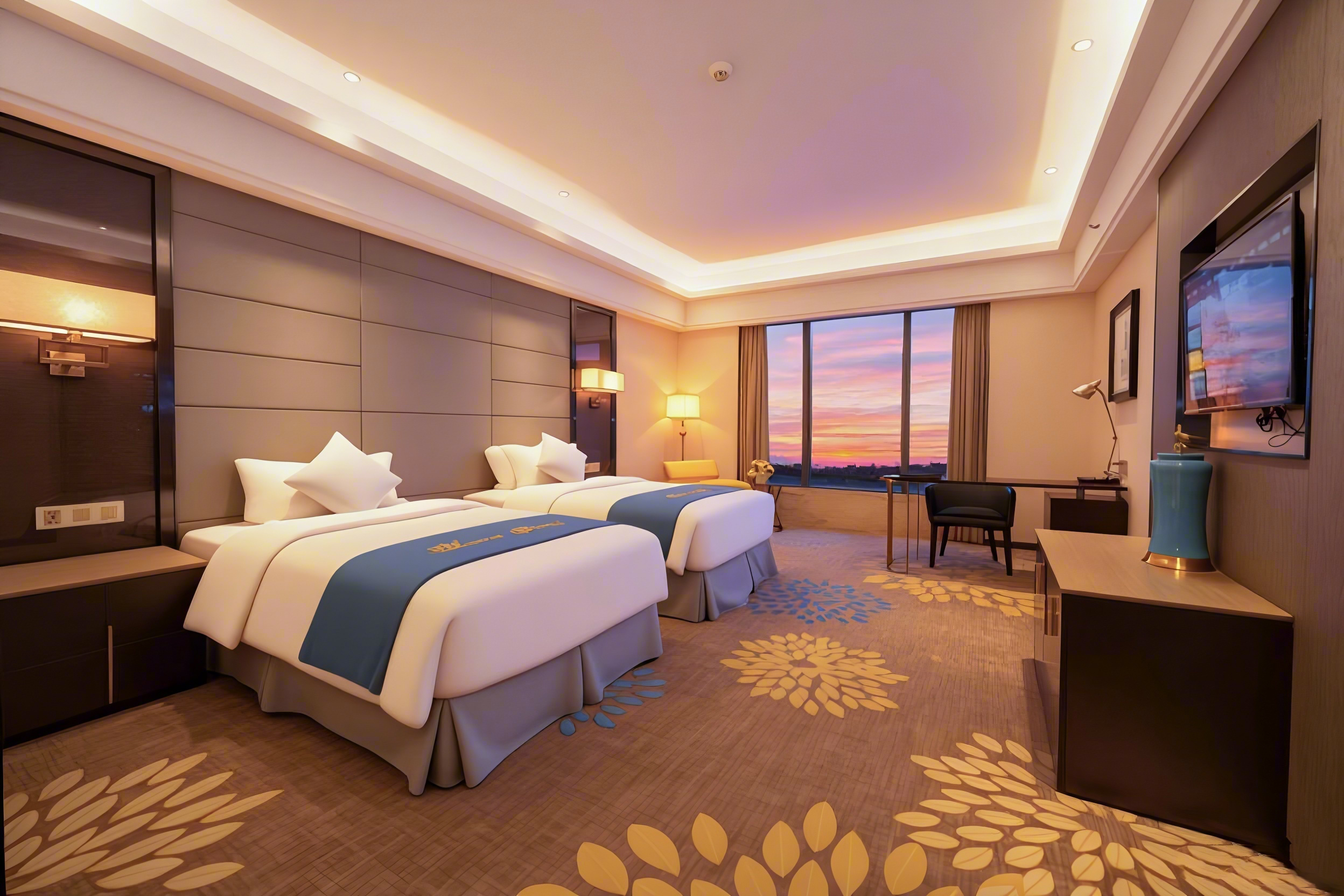 逸享|高级双床房「亲肤浴袍?高档床垫」