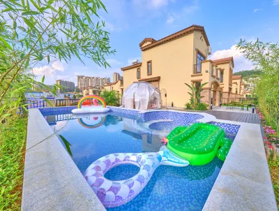 Huizhou Nankunshan Chuyi Designer Parent-child Theme Pool Hot Spring Villa Hotele w: 