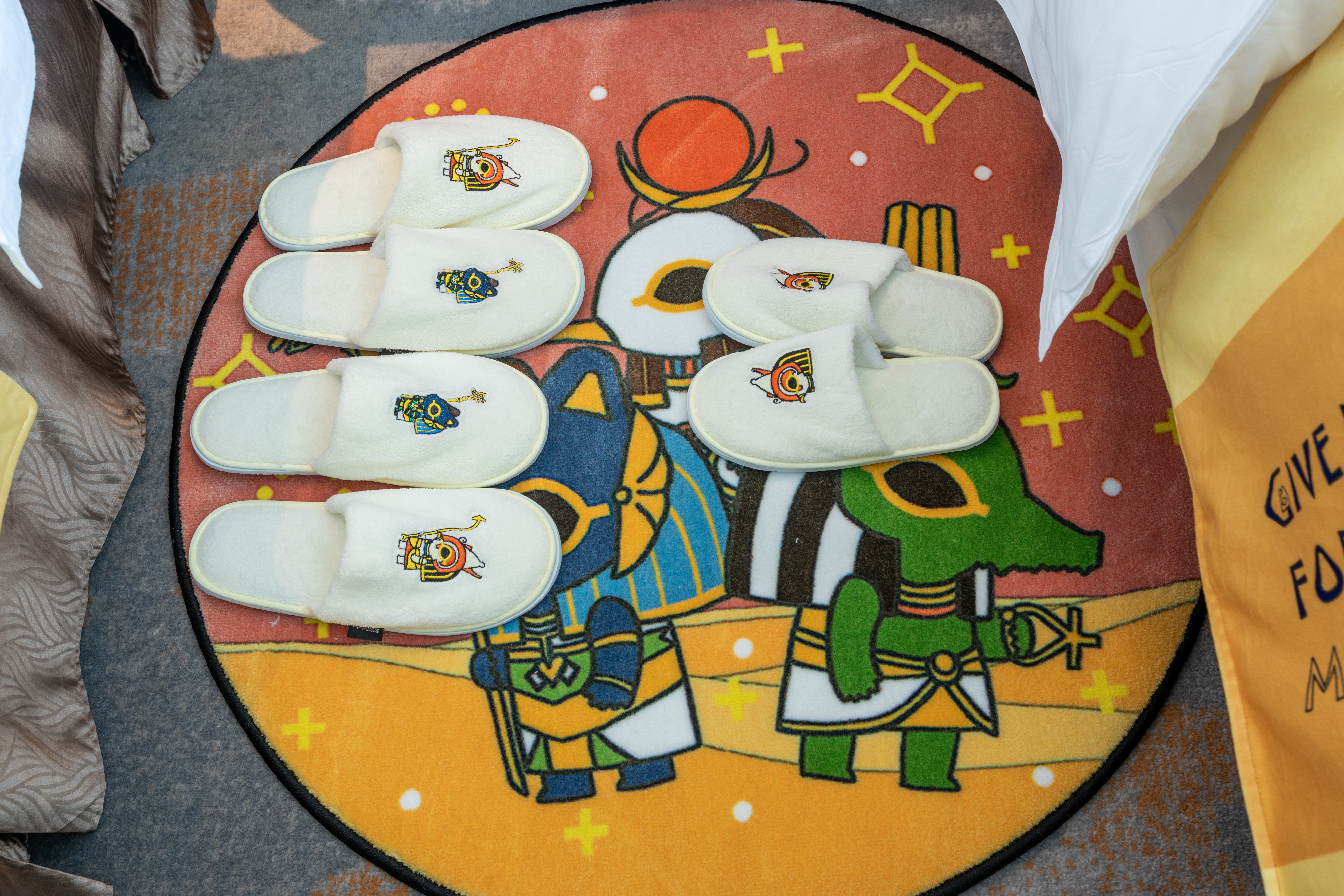 埃及萌神主题双床房（180°海上日出）