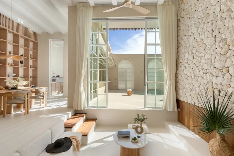 พูลวิลล่าหรูหราแบบสองห้องนอนแบบโบฮีเมียน