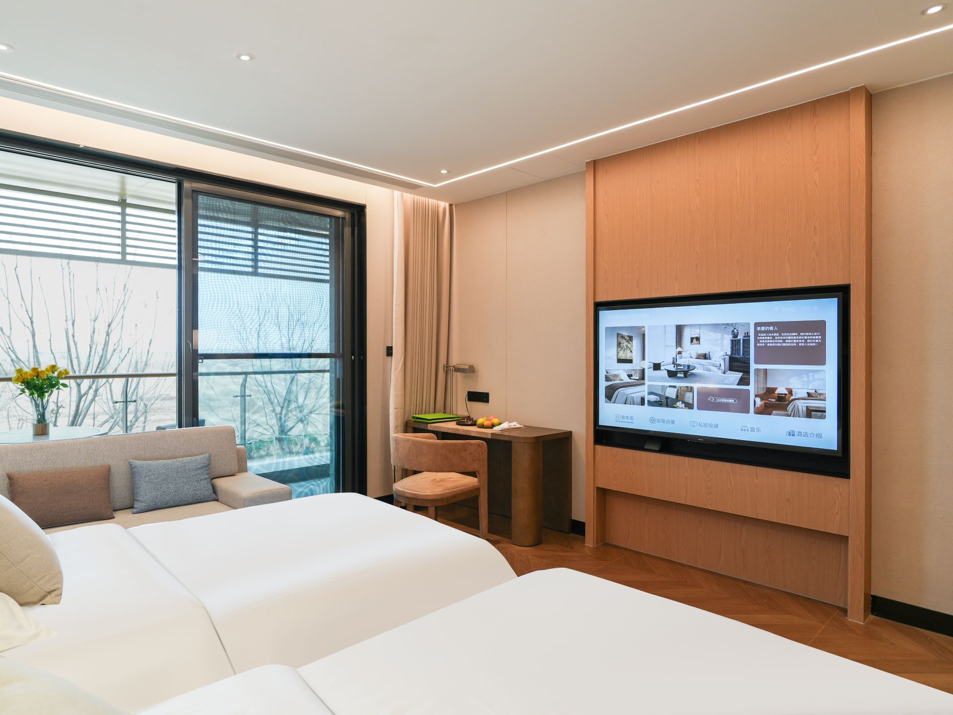 Terrace Twin Room (Pastoral View)