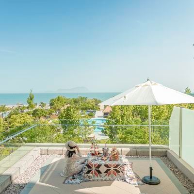 露台海景大床房 青島西海岸隆和艾美度假酒店優惠