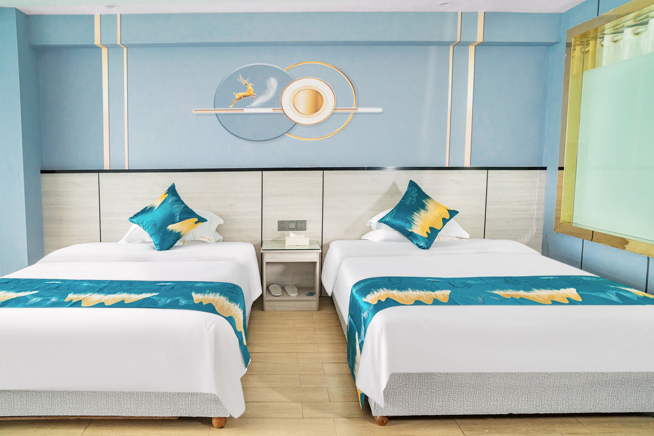 ALIXIANG|高级双床房（安静舒适+采光明亮+乾湿分离）