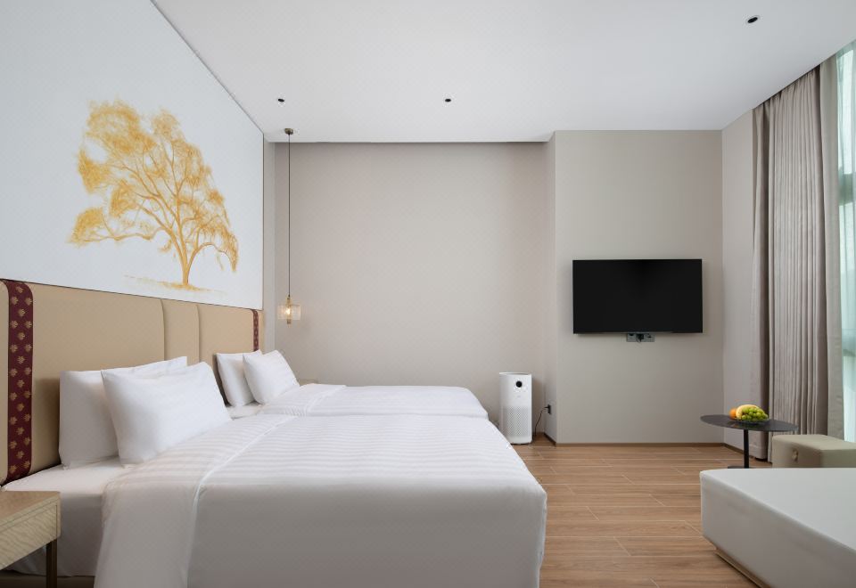 城景豪華雙床房（超大落地窗+智能客控+智能馬桶）