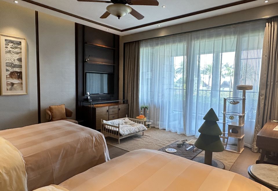 豪华宠物海景双床房