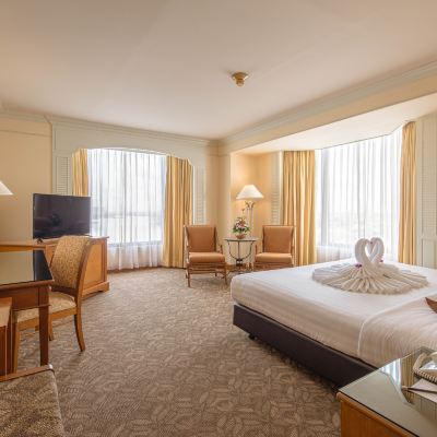 Premier, Guest Room, 1 King, River View, Corner Room Montien Riverside Hotel (SHA Extra Plus) Promo Code