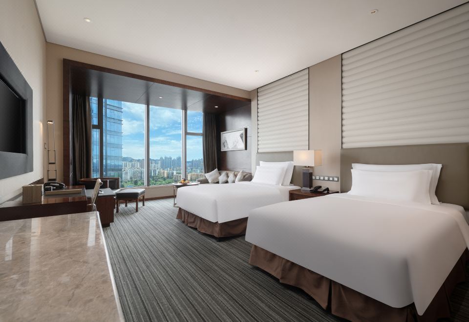 高級城景雙床間