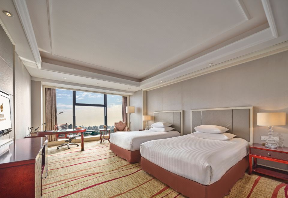 豪華園景雙床房