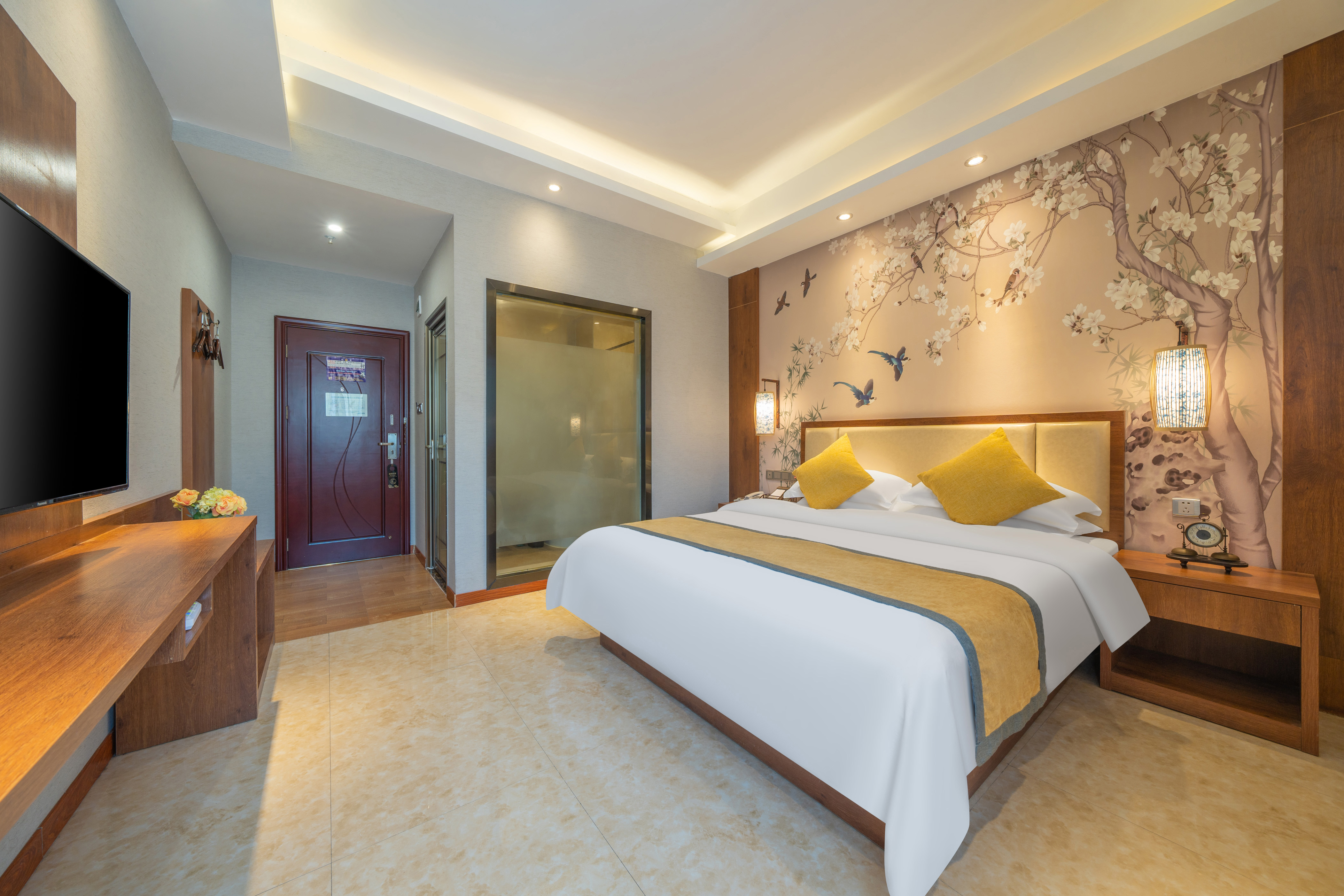 樸宿·清雅大床房（畫之境意+東方元素+助眠床墊）