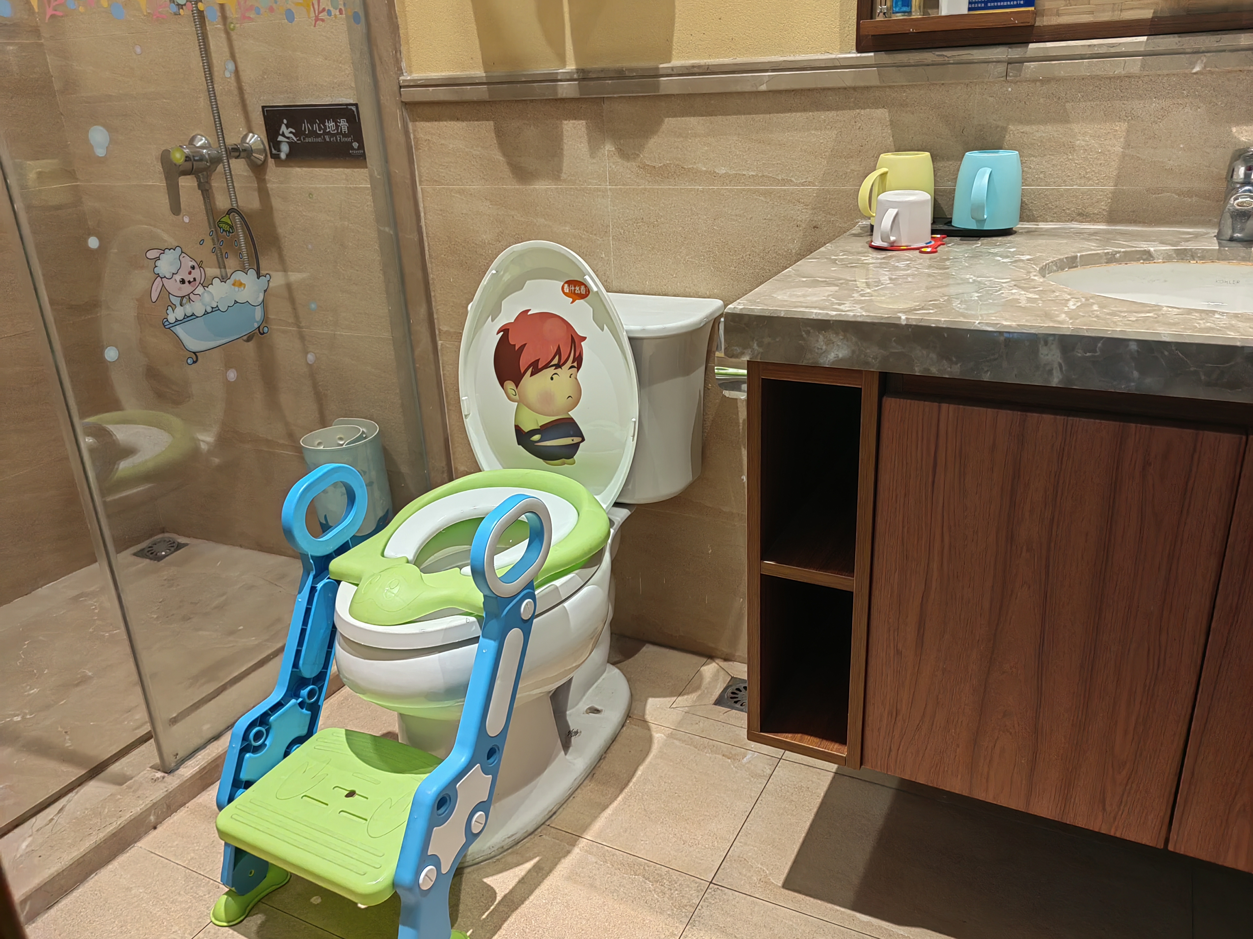 亲子主题 | 三房一厅7床温泉别墅 （独立泡池）