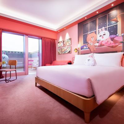 LINE FRIENDS CONY 高級露台客房 (大床/雙床) 葡京人酒店-LINE FRIENDS PRESENTS CASA DE AMIGO優惠