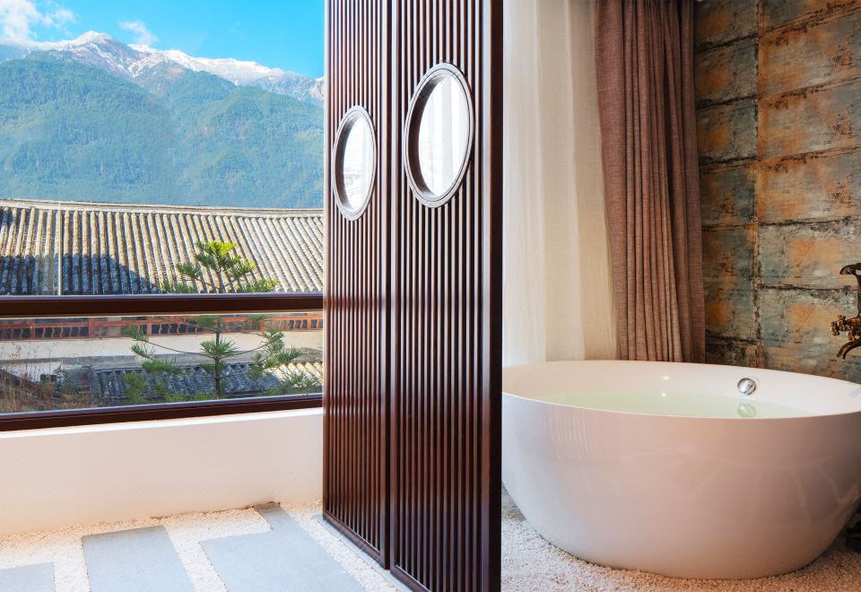 景观花园露台大床套房