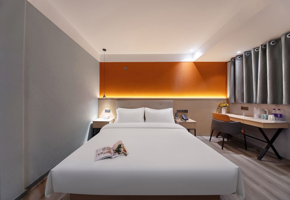 优雅丨蜜柚大床房（记忆.羽绒双枕+深睡眠床垫）