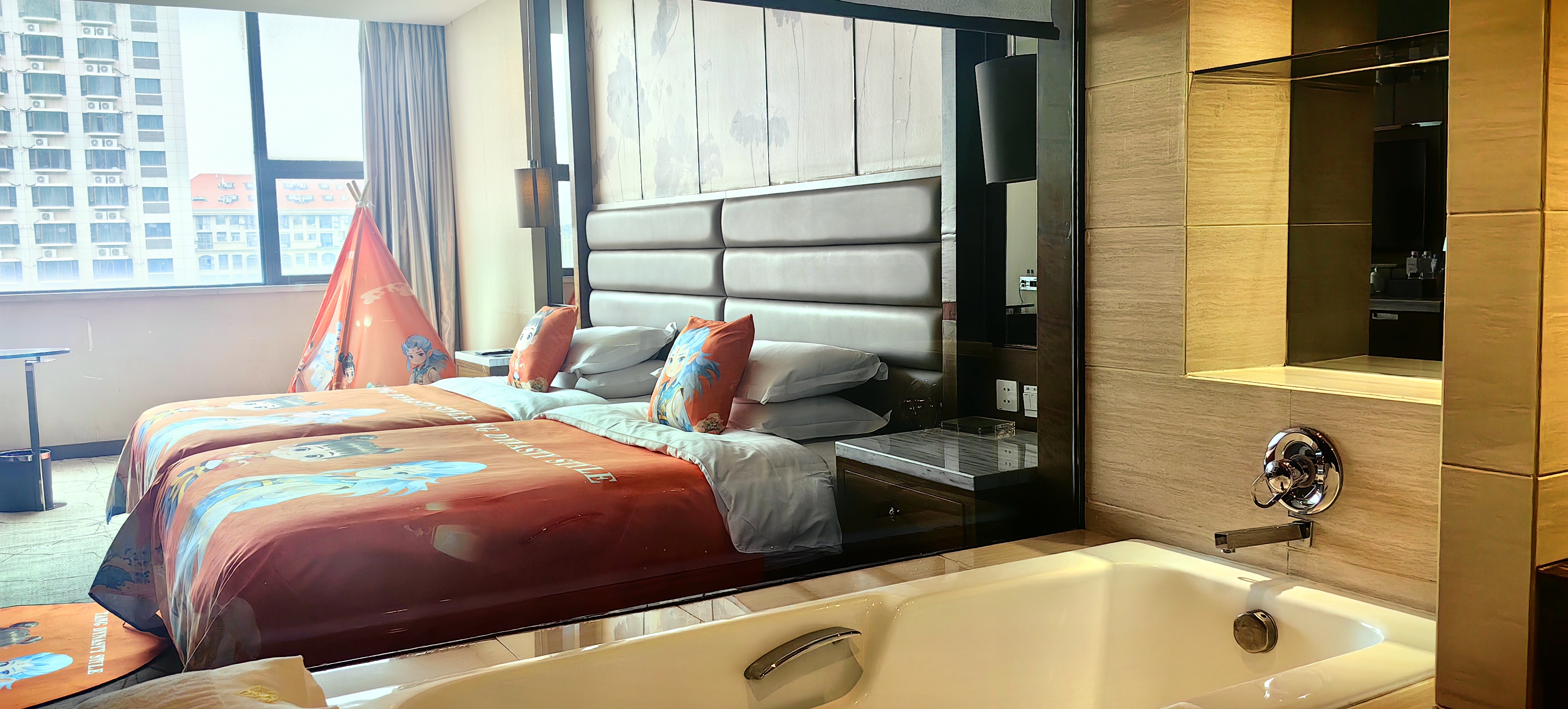哪吒主题亲子双床房