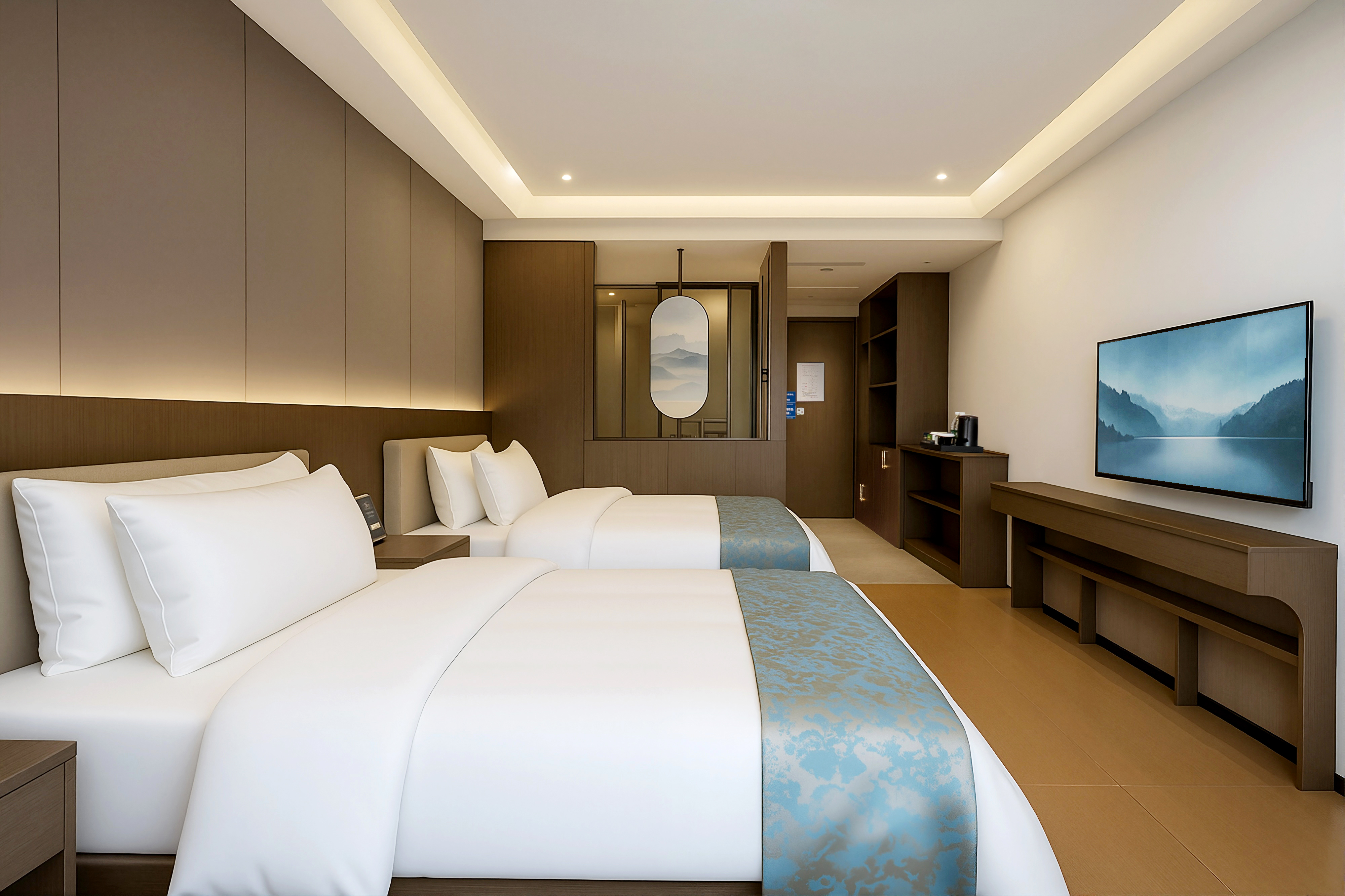 悅享雙床房—智能馬桶+乾濕分區