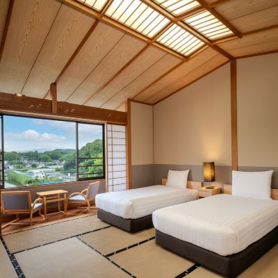 【上層階レイクビュー】和モダンツイン 浜名湖わんわんパラダイスホテル クーポン