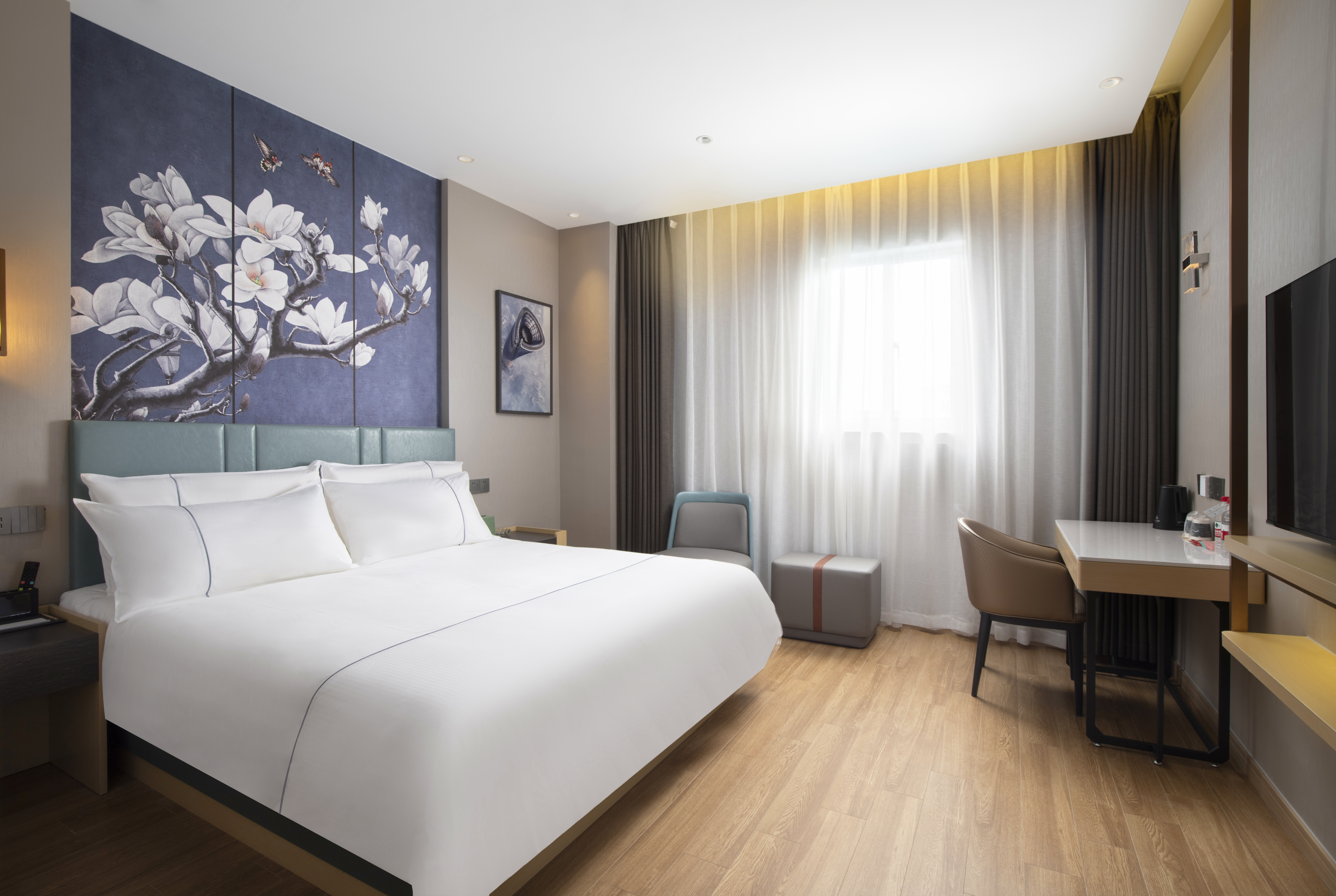 零压静雅大床房【零压床垫+阳光满室+舒适办公】