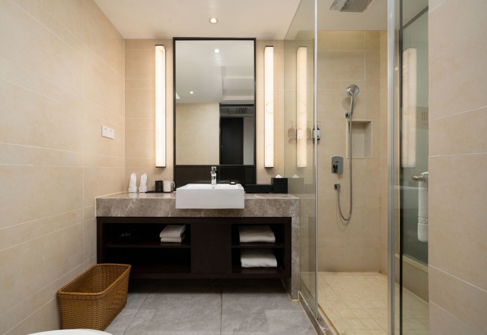 Junting Business Double Bed Room (Chinese Zen Style + Peaceful Night's Sleep)