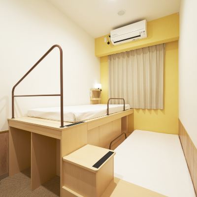 女生樓層階梯式雙床房（帶公共浴室） 京都四條烏丸口袋飯店-私人客房優惠