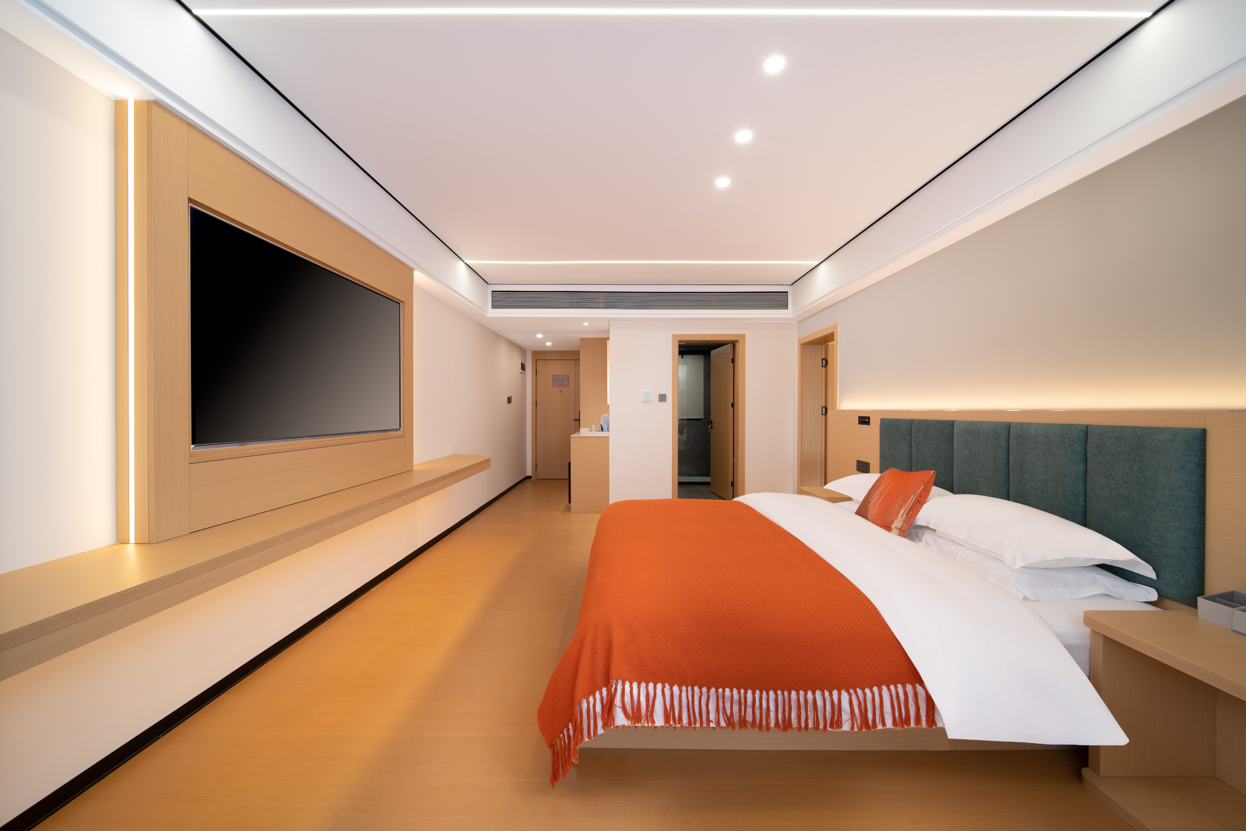 高空景观豪华套房（闲观夜街市井+定制静眠床品+智能马桶）