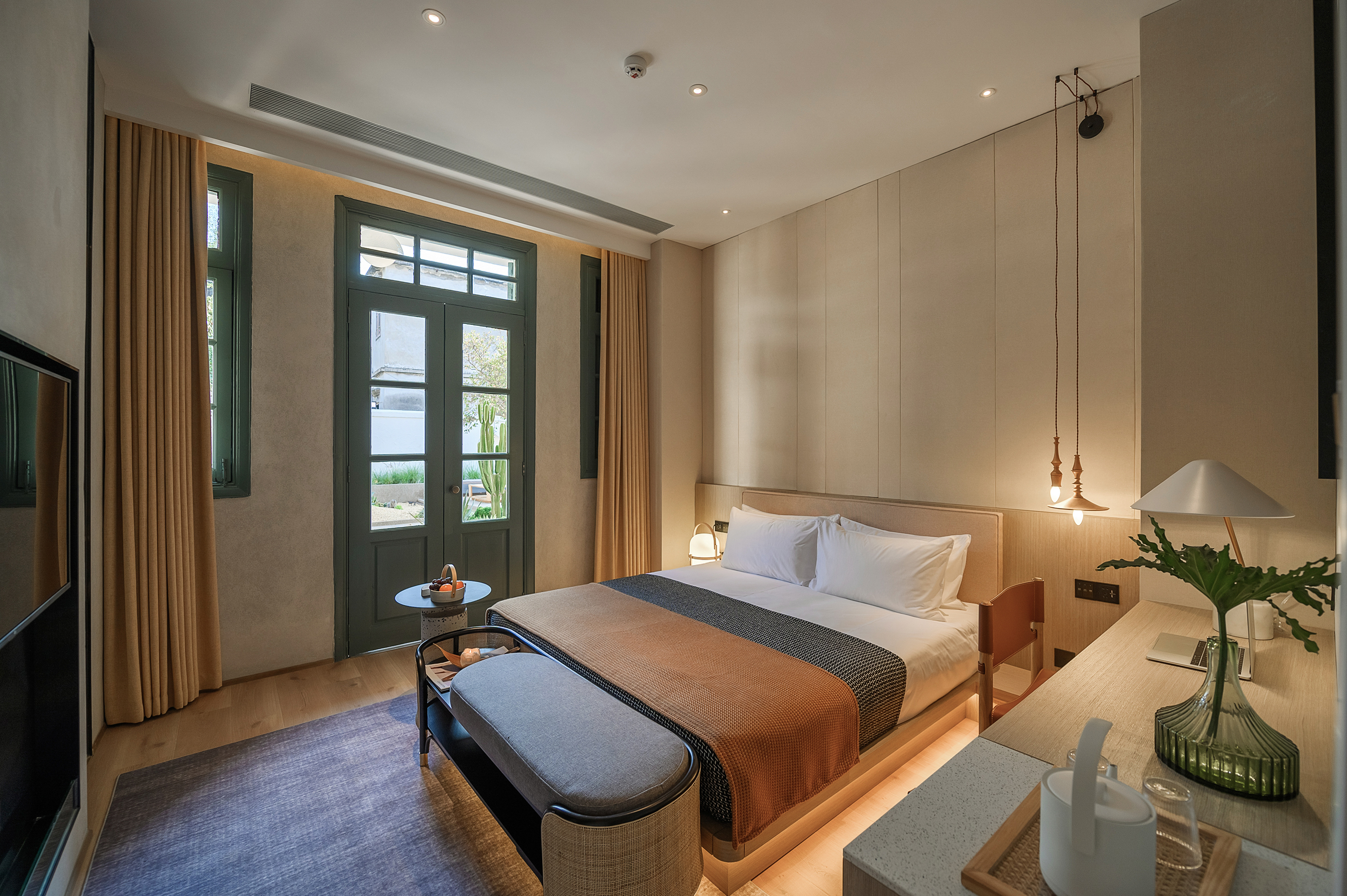 榄夕·阳光大床房｜乾湿分离+解压记忆棉枕头+助眠套装