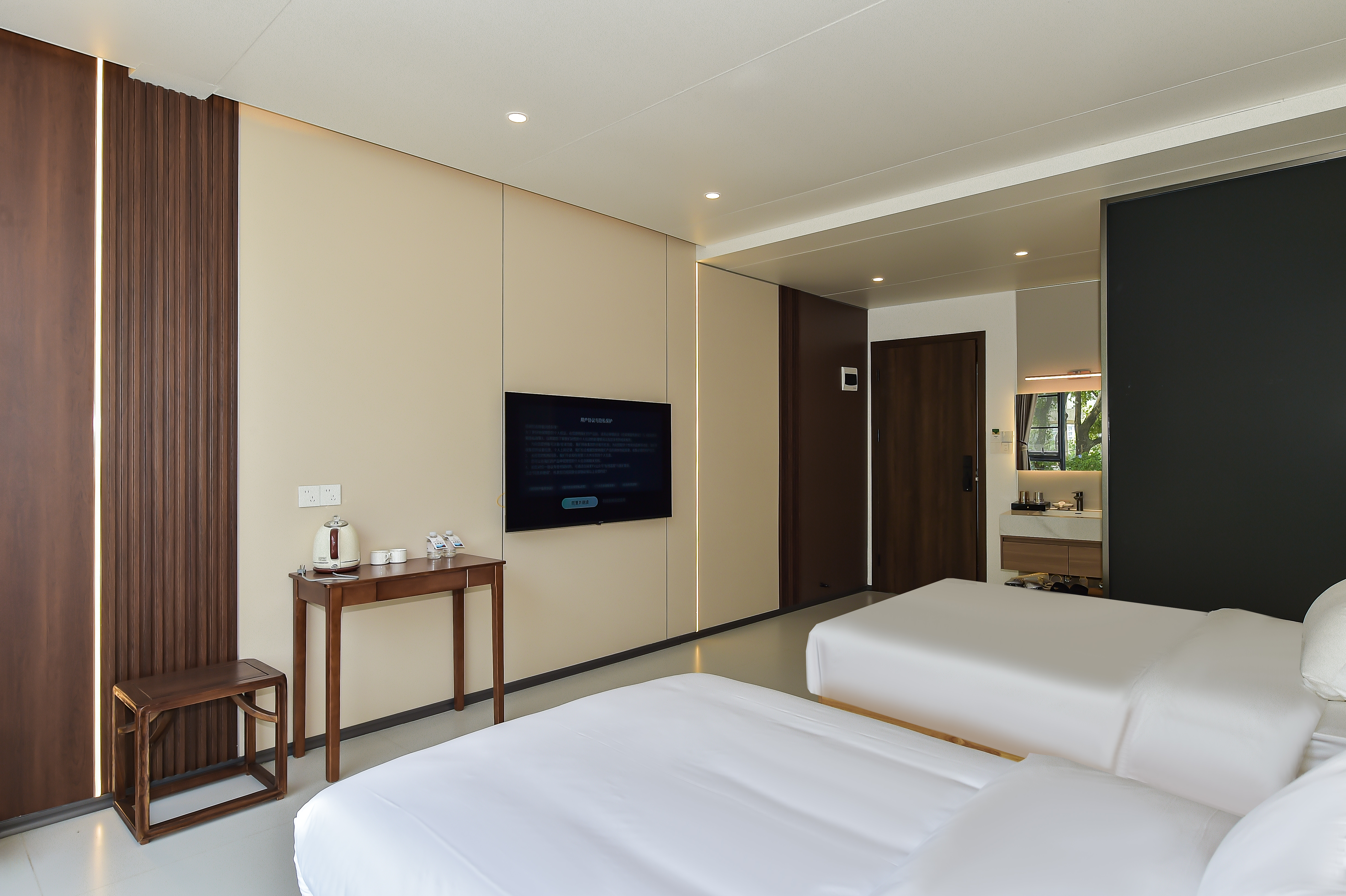 标准双床房（双床悬浮床乾湿分离衞浴智能马桶）