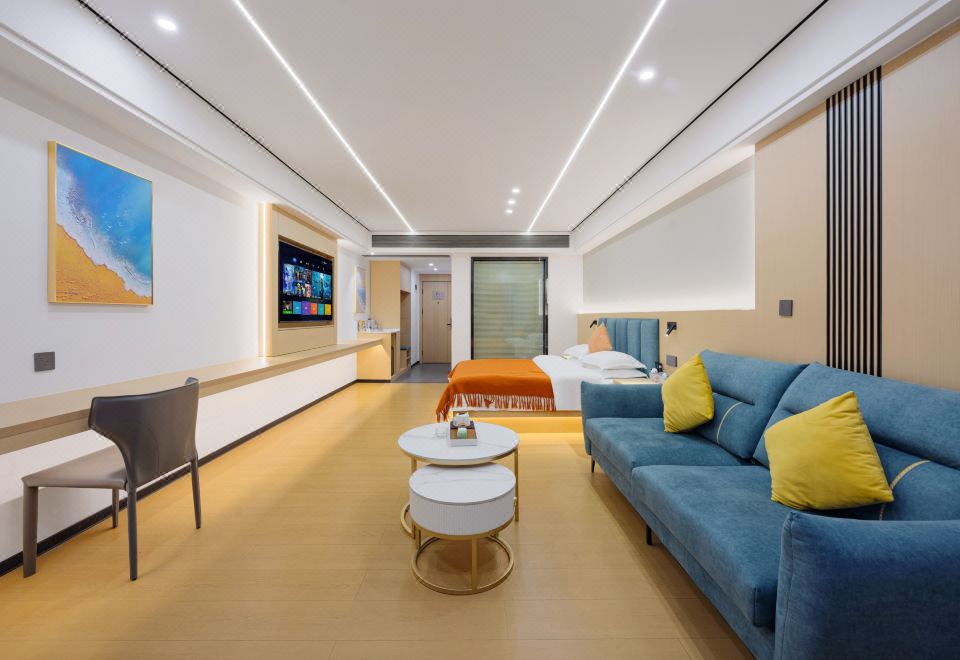 城景轻奢大床房（市井璀璨夜景+定制静眠床品+智能马桶）