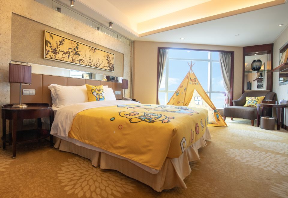 萌宠小黄鸭亲子大床房