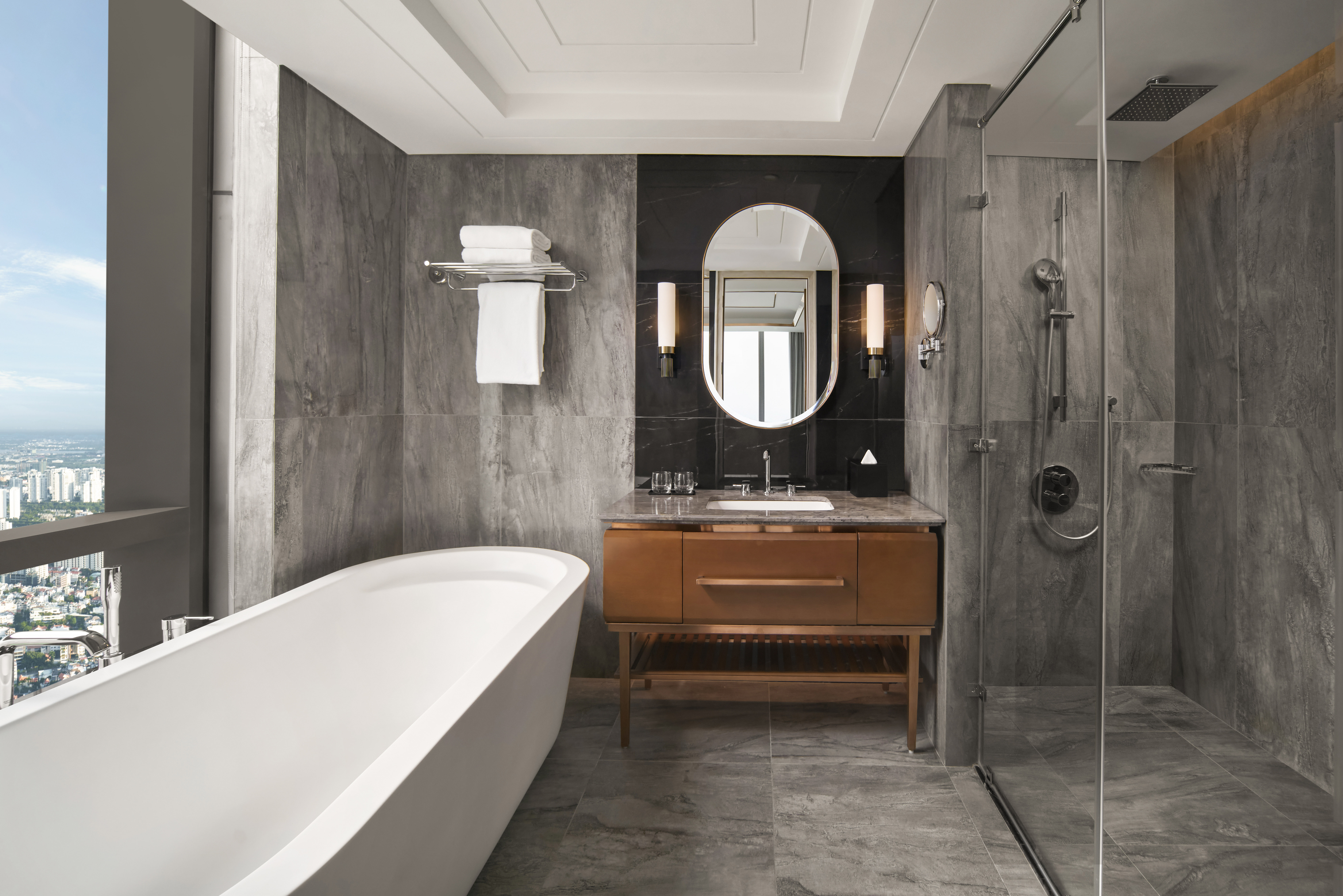 Vinpearl Landmark 81, Autograph Collection地标全景特大床套房 - 可使用行政酒廊